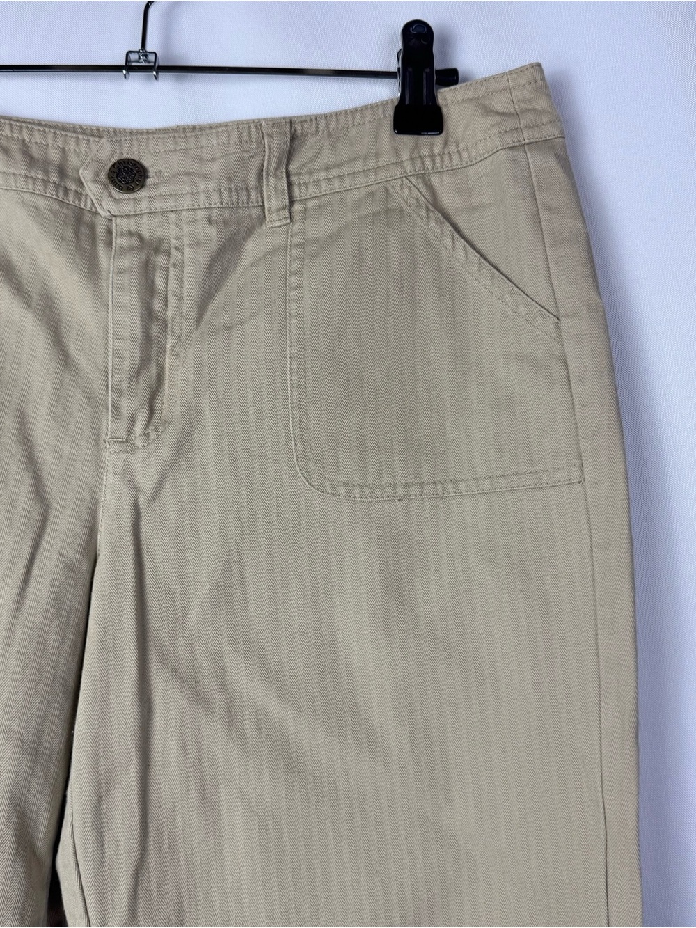 Christopher & Banks Petite Khaki Y2K Bootcut Pants 4P - Picture 3 of 5